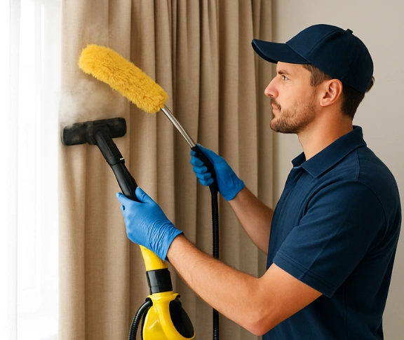 Trusted residential curtain cleaning technician Matty Curtain Cleaning parliament-house-nsw QLD