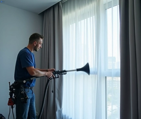 Professional commercial curtain cleaning process equipment Matty Curtain Cleaning parliament-house-nsw